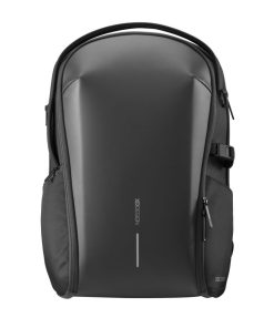 Bizz Backpack - Black תיק גב XD DESIGN, תיק גב מעוצב, תיק גב שחור,תיק גב למחשב נייד, תיק גב שחור ללפטופ, תיק גב גדול, תיק גב שחור אלגנט, תיק גב עשוי חומרים ממוחזרים, מתנה ממותגת לעובדים, סוואג לעסקים, תיק גב לעובדים