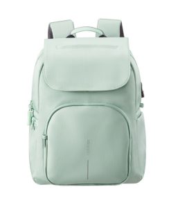 XD DESIGN Soft Daypack, mint - תיק גב בצבע מנטה אקסדי דיזיין, תיק גב עשוי מחומרים ממוחזרים, תיק גב בצבע מנטה, תיק גב מרופד, תיק גב ליומיום, תיק גב לסטודנטים, תיק גב למחשב נייד, תיק גב מעוצב בצבע מנטה, תיק גב עם המון תאים, סוואג לעסקים