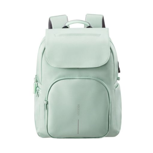 XD DESIGN Soft Daypack, mint - תיק גב בצבע מנטה אקסדי דיזיין, תיק גב עשוי מחומרים ממוחזרים, תיק גב בצבע מנטה, תיק גב מרופד, תיק גב ליומיום, תיק גב לסטודנטים, תיק גב למחשב נייד, תיק גב מעוצב בצבע מנטה, תיק גב עם המון תאים, סוואג לעסקים