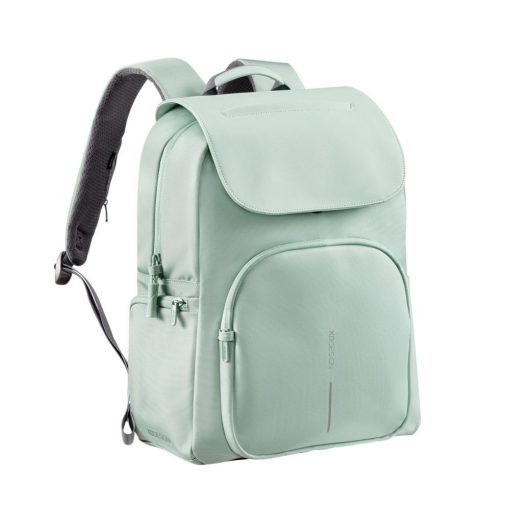 XD DESIGN Soft Daypack, mint - תיק גב בצבע מנטה אקסדי דיזיין, תיק גב עשוי מחומרים ממוחזרים, תיק גב בצבע מנטה, תיק גב מרופד, תיק גב ליומיום, תיק גב לסטודנטים, תיק גב למחשב נייד, תיק גב מעוצב בצבע מנטה, תיק גב עם המון תאים, סוואג לעסקים