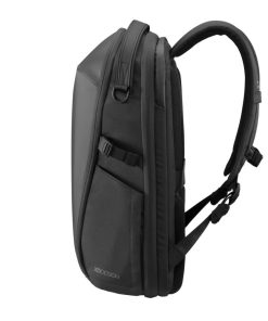 Bizz Backpack - Black תיק גב XD DESIGN, תיק גב מעוצב, תיק גב שחור,תיק גב למחשב נייד, תיק גב שחור ללפטופ, תיק גב גדול, תיק גב שחור אלגנט, תיק גב עשוי חומרים ממוחזרים, מתנה ממותגת לעובדים, סוואג לעסקים, תיק גב לעובדים